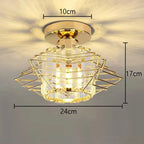 Glass Crystal LED Ceiling Chandelier for Home Decor