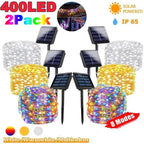 Solar LED Outdoor Fairy Lights Festoon Garland for Garden Decoration