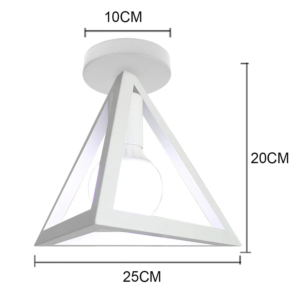 Modern Nordic Black Ceiling Light for Home Decor, E27 Loft Lamp Shade