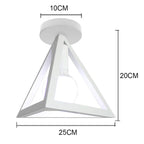 Modern Nordic Black Ceiling Light for Home Decor, E27 Loft Lamp Shade