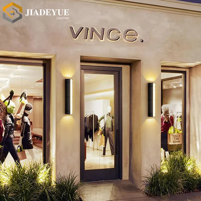 Outdoor LED Wall Light: Waterproof Garden Spotlight for Villa Exterior.