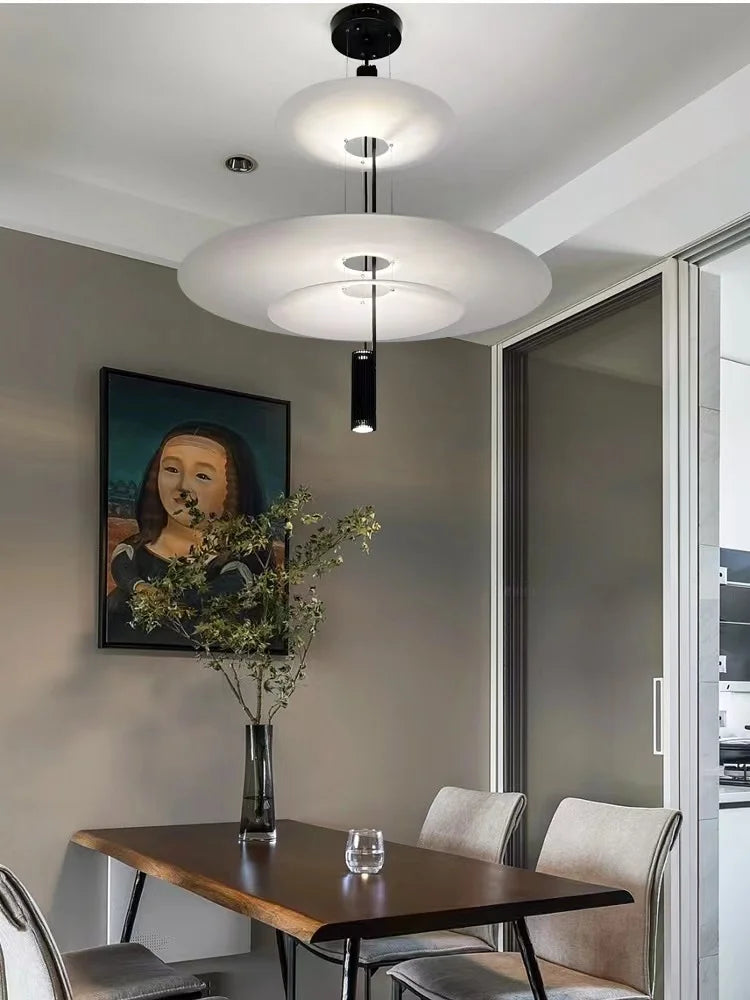 UFO LED Chandelier Pendant Light for Dining Living Room Bar - Modern Saucer Design