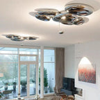 Chrome Art Ceiling Lamp for Modern Living Room, Bedroom Chandelier Lighting, Luxury Fixtures