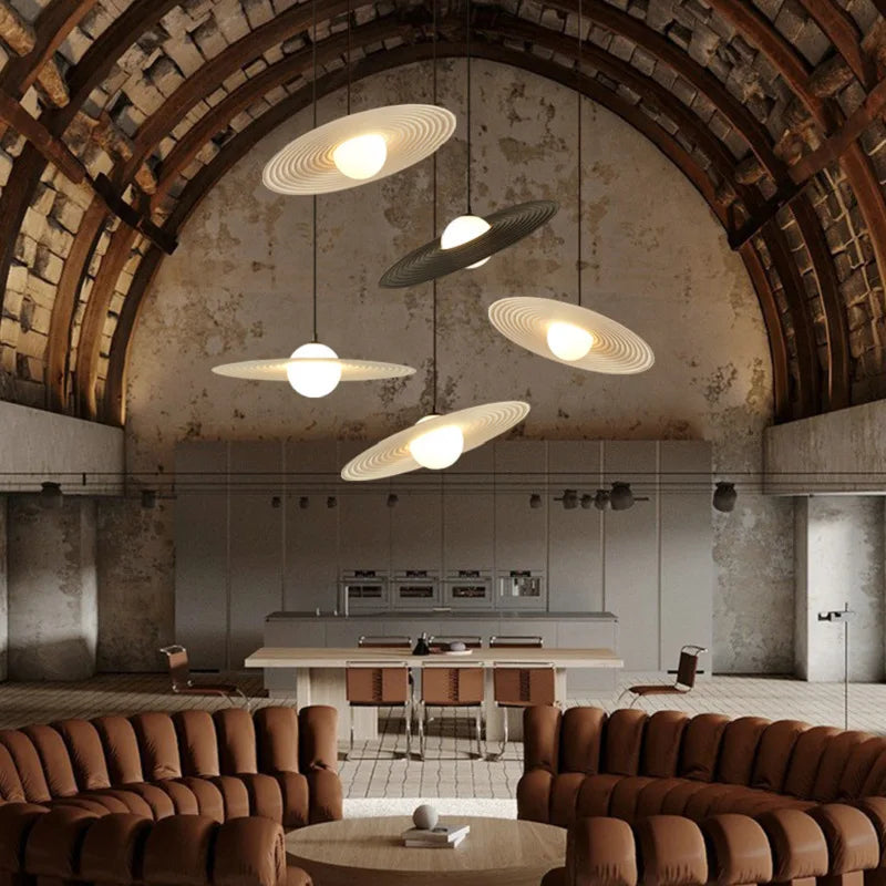 Minimalist Water Ripple LED Chandelier for Home, Restaurant, and Bar