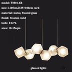Modern Chandelier: Dining Room LED Pendant Lamp, Home Decor Hanging Light Fixtures