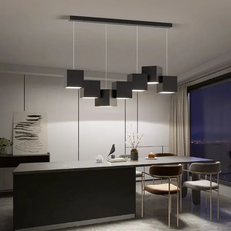 Magic Cube LED Pendant Lights for Dining Room Living Room Fixtures