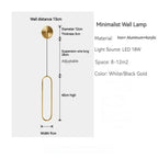 Modern LED Wall Lamps for Bedroom Living Room Stairs Corridor Interior Lighting