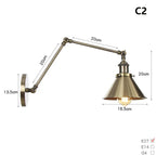 Modern Minimalist Adjustable Long Arm Wall Sconce for Living Room, Dining Room