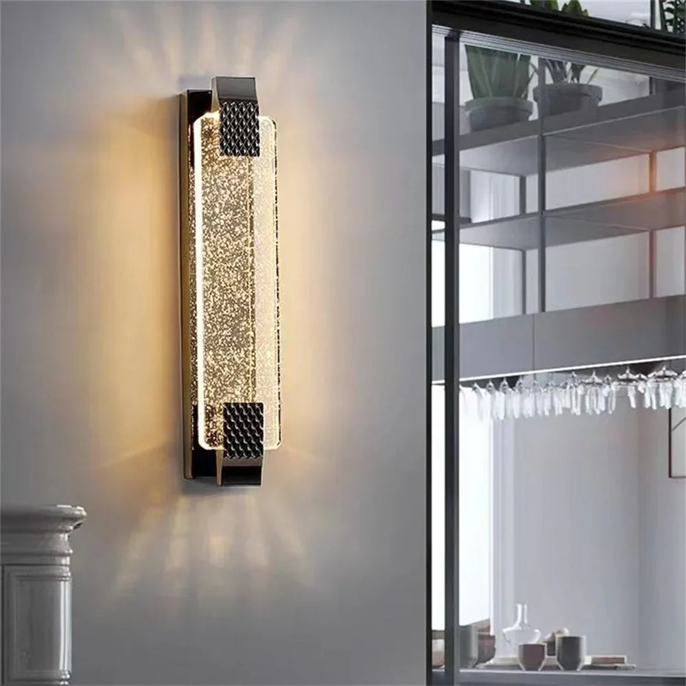 Crystal Wall Lamp Luxury Bedroom Bedside Living Room Decorative Light