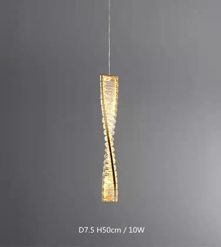 Dimmable Crystal Wall Sconce | Luxury Gold Steel Light Fixture