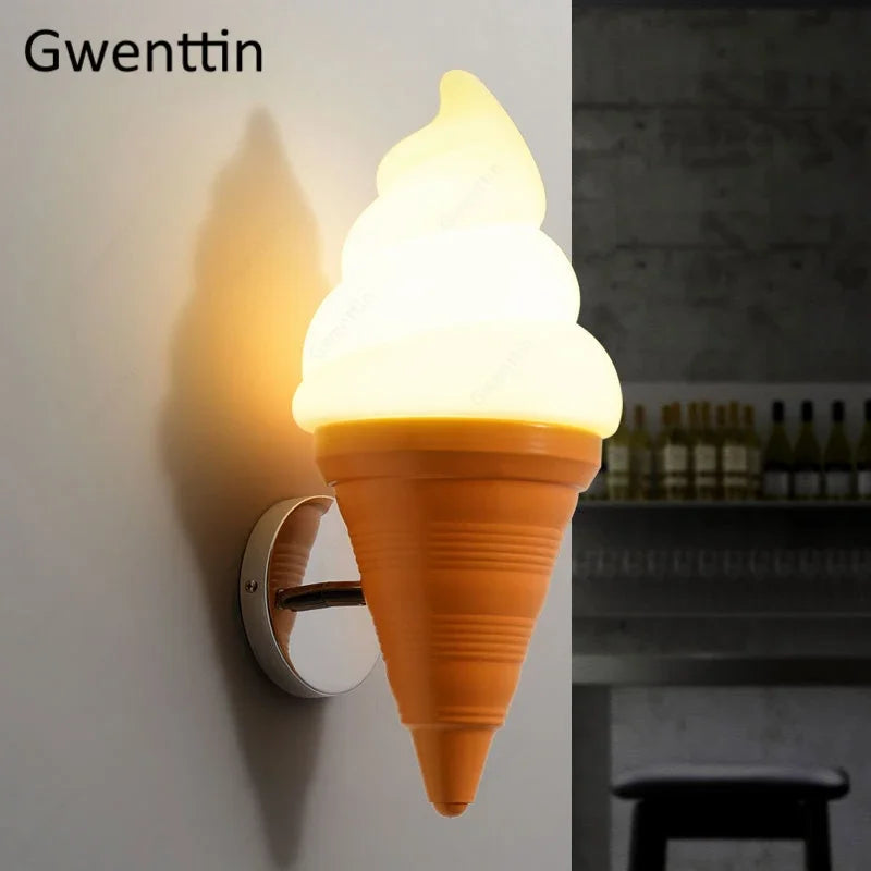 Modern LED Ice Cream Wall Sconce for Home Decor & Cafe Lighting
