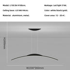 Modern Nordic LED Chandelier for Dining Room Island, Office, and Living Room