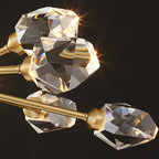 Modern Diamond Crystal Chandelier LED Light Fixtures for Kitchen Living Room