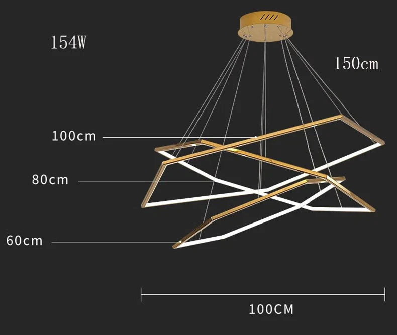 Modern LED Chandelier Ceiling Lamp Pendant Lights Indoor Decorative Lighting