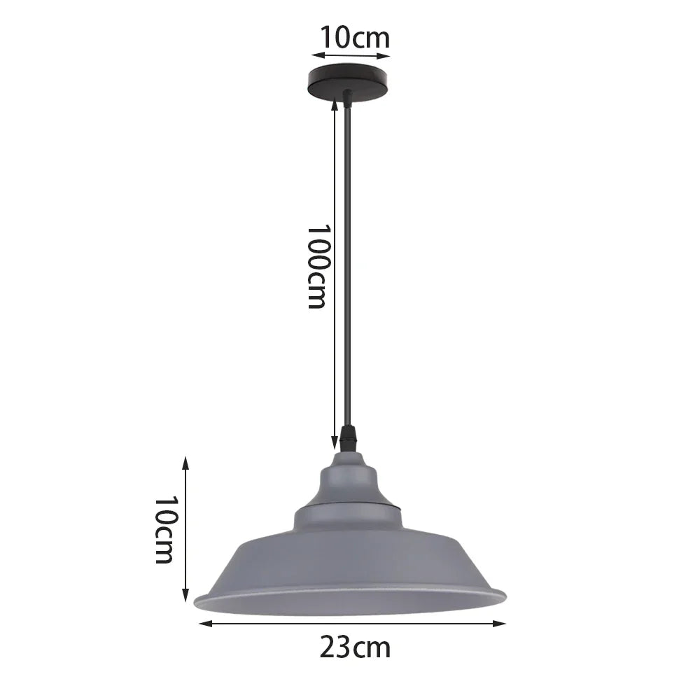 LED E27 Pendant Light: Modern Nordic Industrial Hanging Lamp for Home Decor