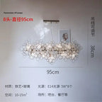Glass Led Chandelier: Modern Luxury Designer Pendant Lights for Living Room, Bedroom, Study