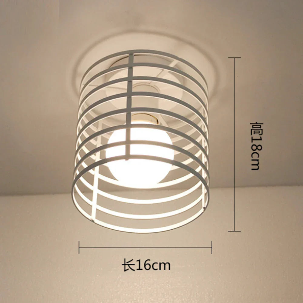 Industrial E27 Ceiling Lamp: Vintage Retro Loft Style for Home Living Room and Kitchen Decor