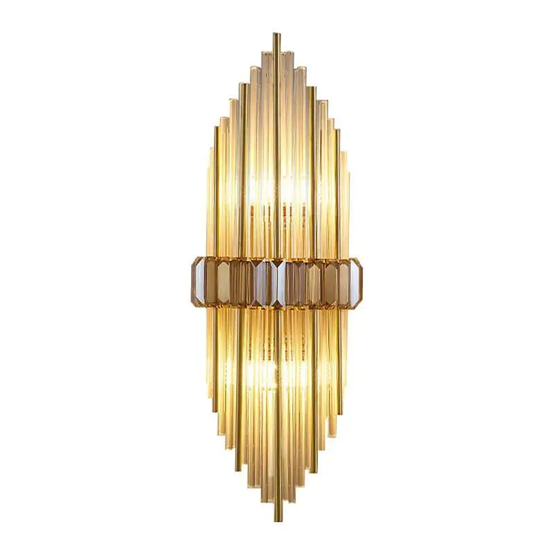 Crystal Strip LED Wall Lamp for Living Room, Bedroom, Study, Balcony Lighting