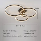 Modern Minimalism Round Ring Ceiling Lamp LED Lighting Fixture