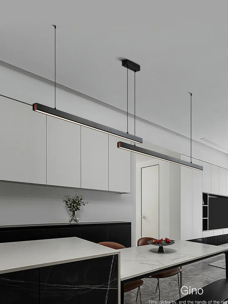 Modern Aluminum Chandelier Strip, Minimalist Nordic Design for Dining Table, Bar