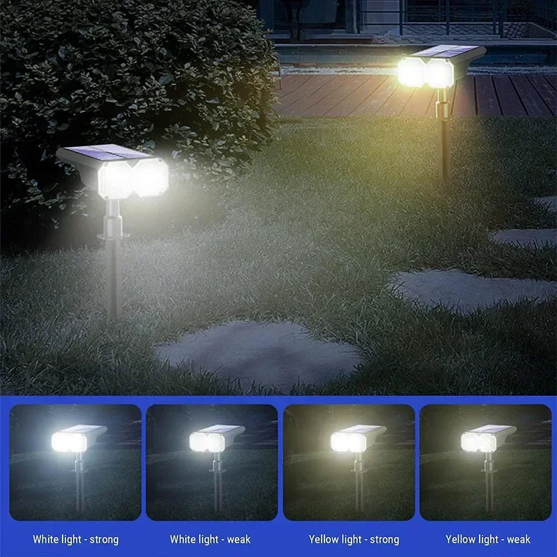 Solar Color Changing LED Outdoor Spot Light - Waterproof Multicolor Landscape Spotlight