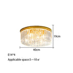 Crystal LED Ceiling Chandelier for Modern American Minimalist Décor