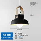 Nordic Wooden Pendant Light E27 Hanging Lamp for Interior Bedroom Kitchen Dining