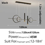 Modern LED Chandelier Dimmable for Dining Room Kitchen Bar Pendant Lighting