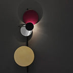 Colorful Circle LED Wall Lamp for Modern Bedroom Decor
