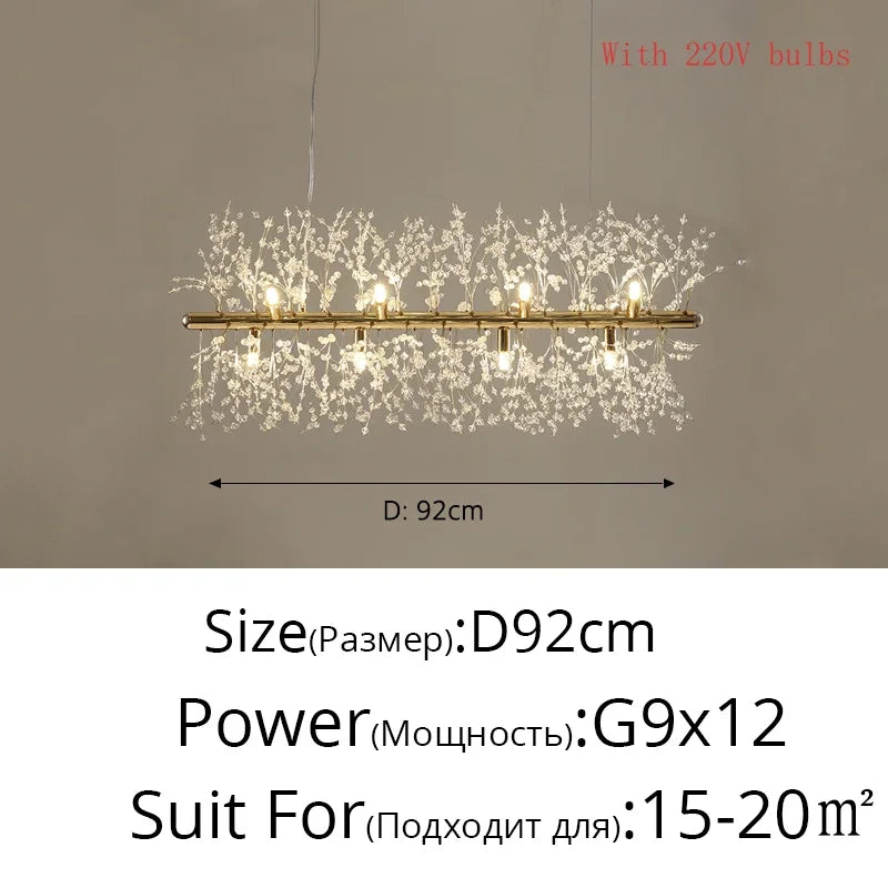 Modern LED Dandelion Chandelier for Home Decor and Lighting