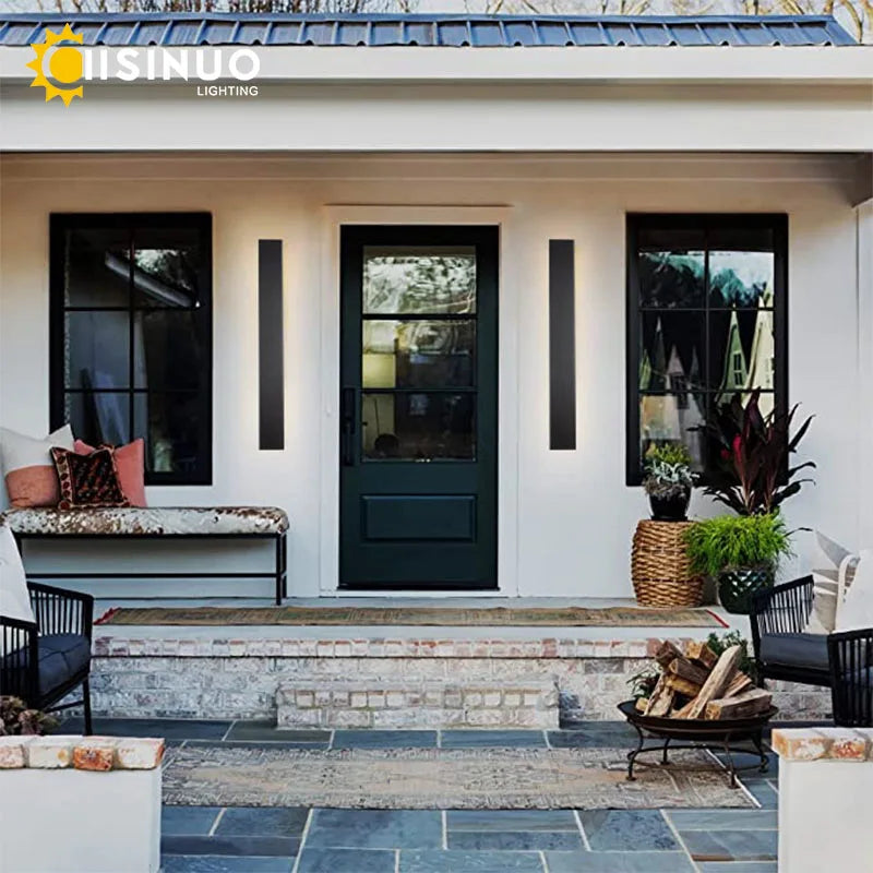 Outdoor Black Wall Sconce with Dimmer Switch for Bright Garden Lighting