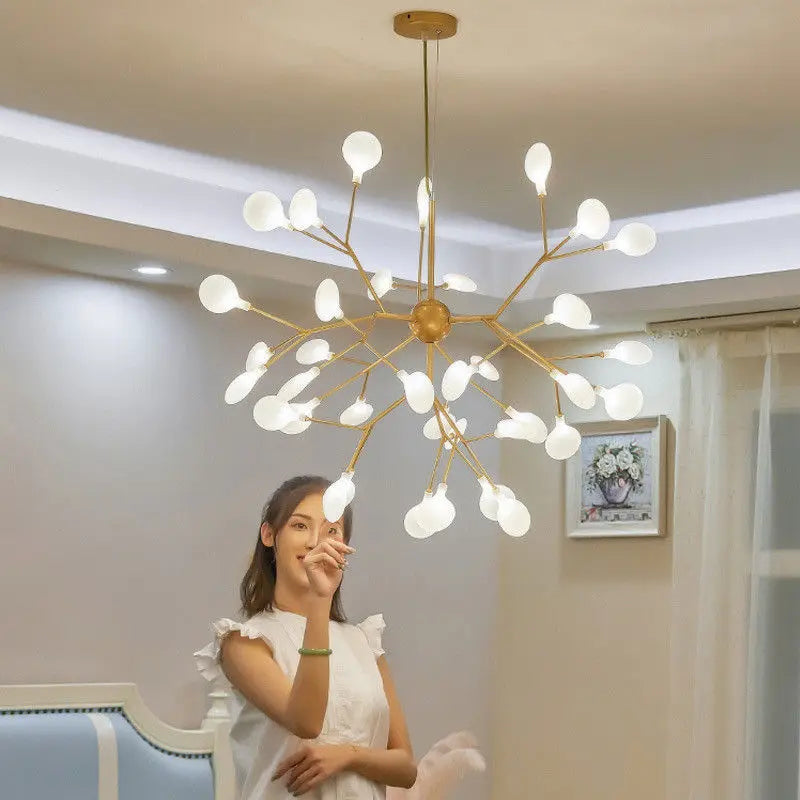 Modern Firefly Pendant Chandelier LED Light Acrylic Ceiling Lamp for Home Decor
