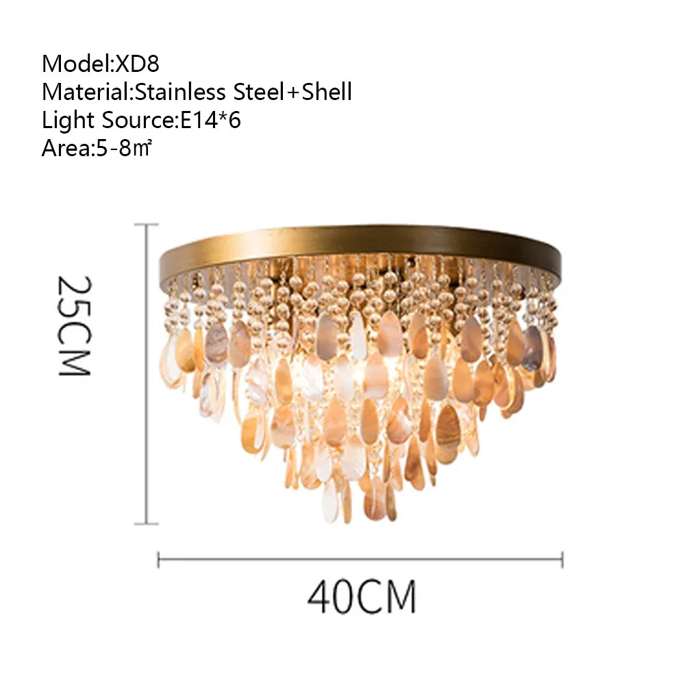 Modern Crystal LED Ceiling Light Chandelier for Living Room Bedroom