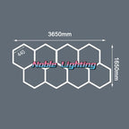 Hexagon LED Garage Ceiling Light for Auto Body Repair Workshop