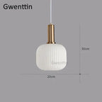 Stained Glass Pendant Lights Nordic Modern Hanging Lamps for Home Decor