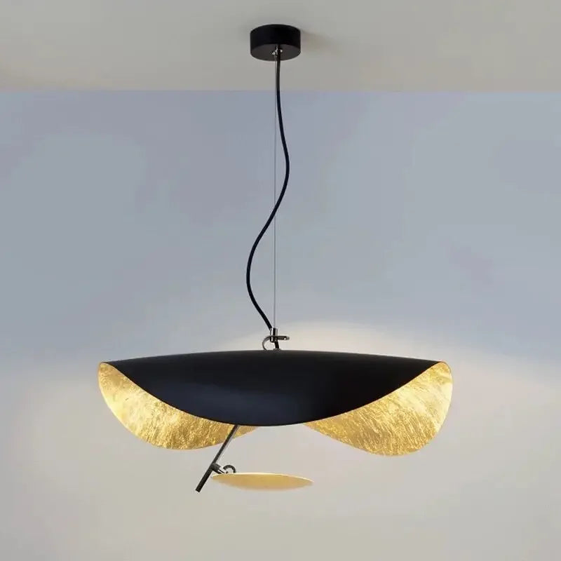 LED Saucer Ceiling Chandelier: Modern & Atmospheric Living Room Pendant Light