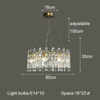 Crystal Ceiling Chandelier: Postmodern Luxury Indoor Lighting for Living Room, Dining Room & Bedroom