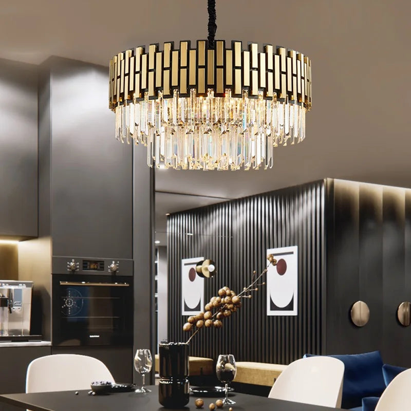 LED Classic Ceiling Pendant Chandelier for Living Room Dining Luxury Lighting Fixtures