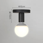 Nordic LED Pendant Light Iron Wooden Minimalist Ceiling Hanging Lamp