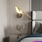 Modern Magpie Bird LED Wall Lamp for Bedroom Decor