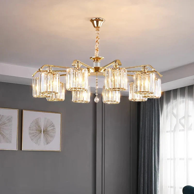 Crystal Lustre Chandelier: Modern Luxury Indoor Lighting Fixtures