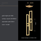 Crystal LED Pendant Light Luxury Stairs Lustre Modern Lighting Fixture