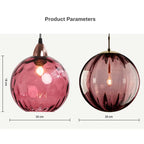Glass Ball Lustre Pendant Lights - Modern Nordic Design for Kitchen, Bedroom, or Restaurant