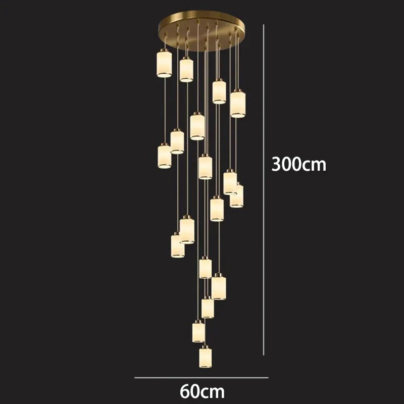 Modern LED Pendant Light Chandeliers for Living Room Staircase Decor