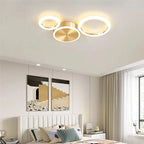 LED Gold Ring Chandelier for Living Room Bedroom Dining Room