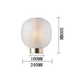 Black Glass Ball Nordic Design LED Table Light for Bedroom and Living Room