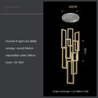 Crystal LED Pendant Light Luxury Stairs Lustre Modern Lighting Fixture