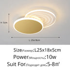 LED Ceiling Lights: Modern Minimalist for Bedroom Living Room Kitchen Study Warm Home