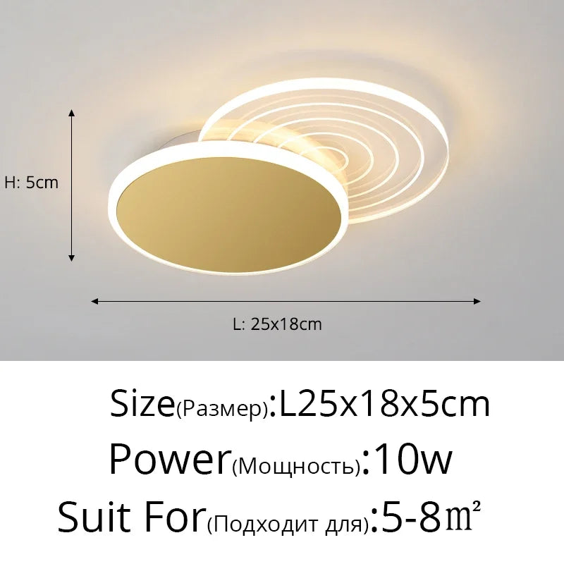 LED Ceiling Lights: Modern Minimalist for Bedroom Living Room Kitchen Study Warm Home