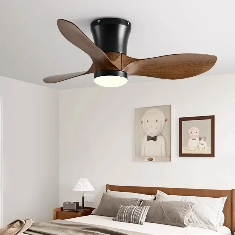 Smart DC Motor Ceiling Fan 6 Speed Remote Control 24CM Luxurious Design